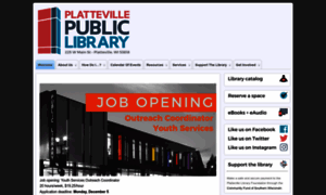 Plattevillepubliclibrary.org thumbnail