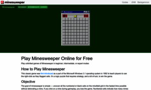Play-minesweeper.org thumbnail