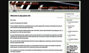 Play-piano.info thumbnail