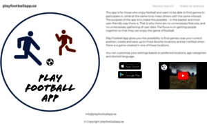 Playfootballapp.se thumbnail