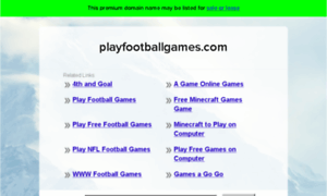 Playfootballgames.com thumbnail