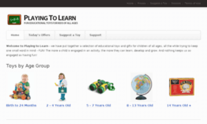 Playing-to-learn.com thumbnail