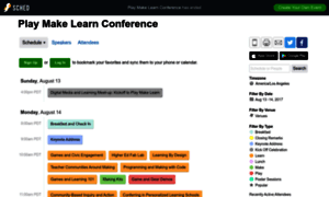 Playmakelearnconference2017.sched.com thumbnail