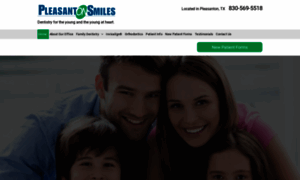 Pleasantonsmilesdental.com thumbnail