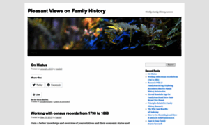 Pleasantviewsonfamilyhistory.wordpress.com thumbnail