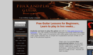 Pluckandplayguitar.com thumbnail