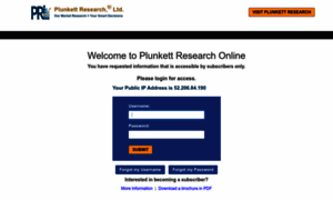 Plunkettresearchonline.com thumbnail