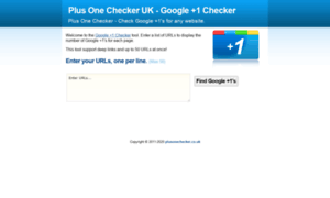 Plusonechecker.co.uk thumbnail