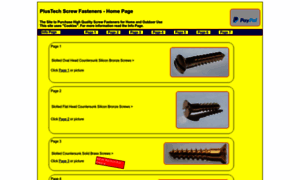 Plustech-screw-fasteners.co.uk thumbnail