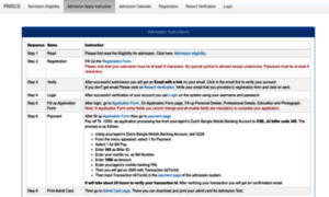 Pmscs-admission.juniv.edu thumbnail