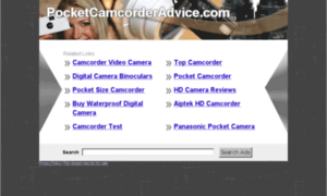 Pocketcamcorderadvice.com thumbnail