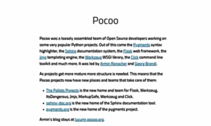 Pocoo.org thumbnail