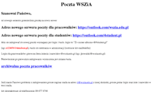 Poczta.wszia.edu.pl thumbnail
