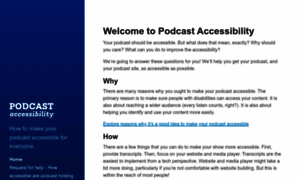 Podcast-accessibility.com thumbnail
