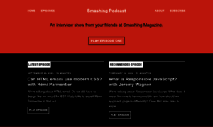 Podcast.smashingmagazine.com thumbnail