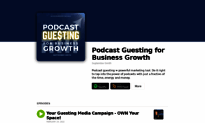 Podcastguestingforbusinessgrowth.buzzsprout.com thumbnail