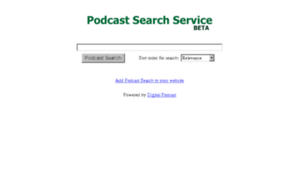 Podcastsearchservice.com thumbnail