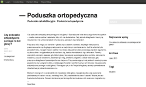 Poduszkaortopedyczna.blog.com thumbnail