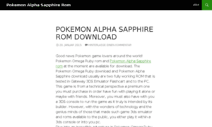 Pokemonalphasapphireromfreedownload.wordpress.com thumbnail