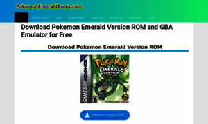 Pokemonemeraldroms.com thumbnail