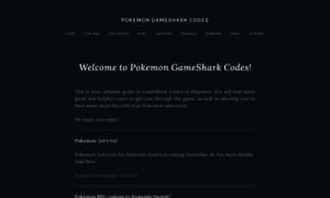 Pokemongamesharkcodes.wordpress.com thumbnail