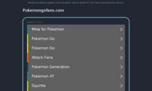 Pokemongofans.com thumbnail