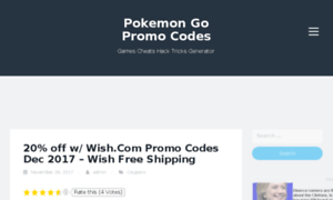 Pokemongopromocodes.com thumbnail