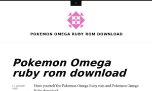 Pokemonomegarubyromdownload.wordpress.com thumbnail