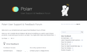 Polarr.uservoice.com thumbnail