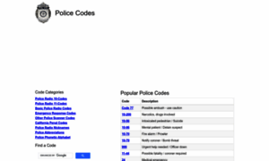 Policecodes.net thumbnail