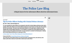 Policelawblog.com thumbnail