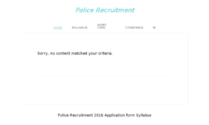 Policerecruitment.co.in thumbnail
