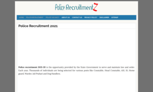 Policerecruitmentz.in thumbnail