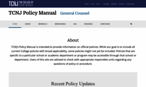 Policies.tcnj.edu thumbnail