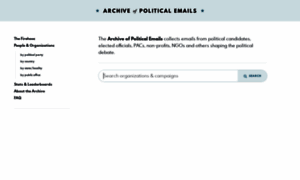 Politicalemails.org thumbnail