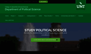 Politicalscience.unt.edu thumbnail