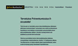 Polvenkuntoutus.fi thumbnail