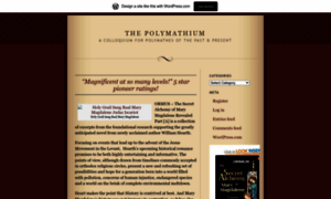 Polymathium.wordpress.com thumbnail