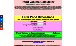 Pondvolumecalculator.com thumbnail