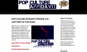 Popcultureaffidavit.com thumbnail