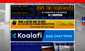 Popetire.com thumbnail