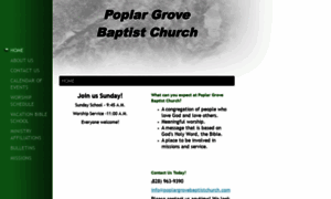 Poplargrovebaptistchurch.com thumbnail