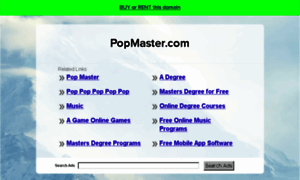 Popmaster.com thumbnail