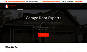 Popsgaragedoors.com thumbnail