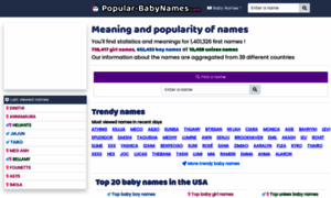 Popular-babynames.com thumbnail