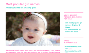 Populargirlname.com thumbnail