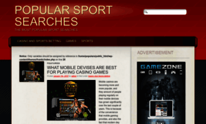 Popularsportsearches.com thumbnail