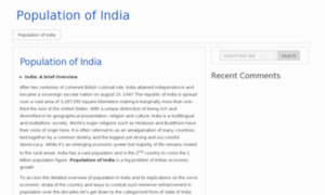 Populationofindia.net thumbnail