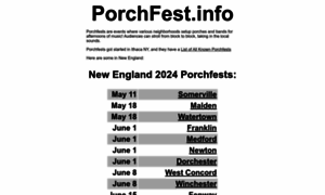 Porchfest.info thumbnail