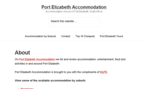 Port-elizabeth-accommodation.co.za thumbnail